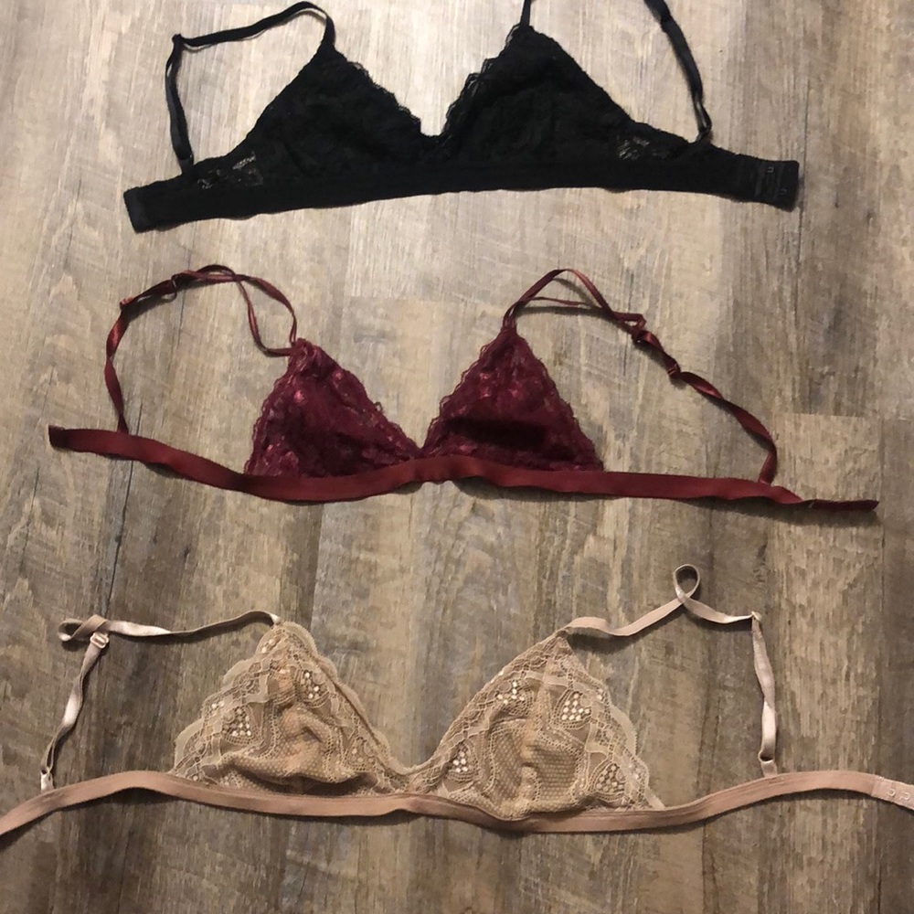 Lace Bralette Trio